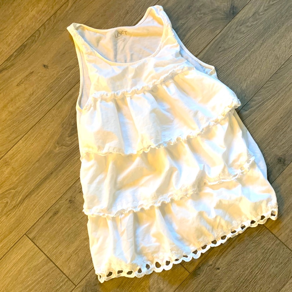 White tank with a cute design